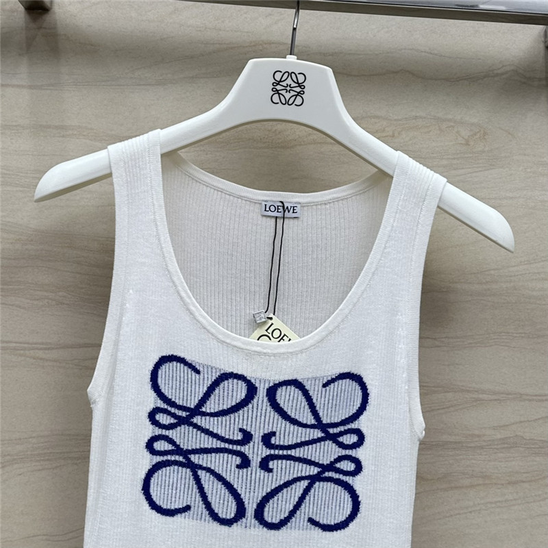 L0ew* knitted vest top replica designer clothing websites
