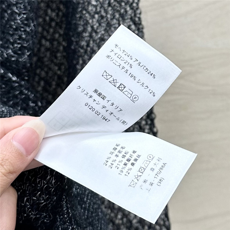 D10r black mohair ascot sweater