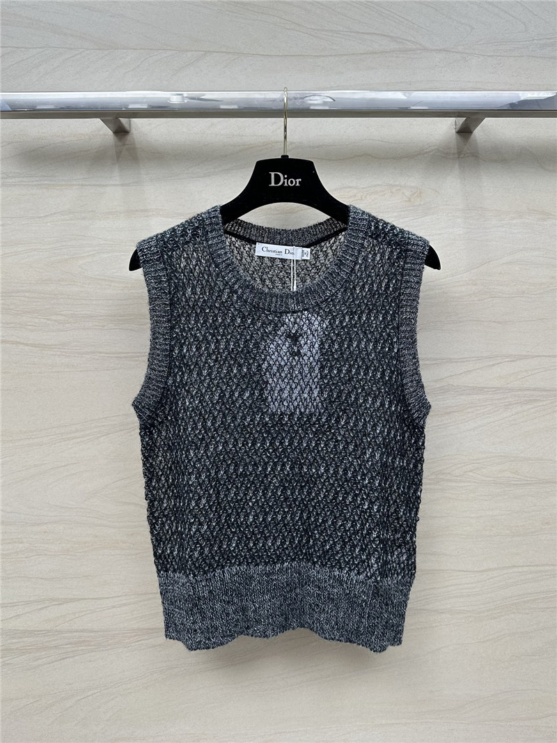 D10r mohair knitted small vest replica clothes