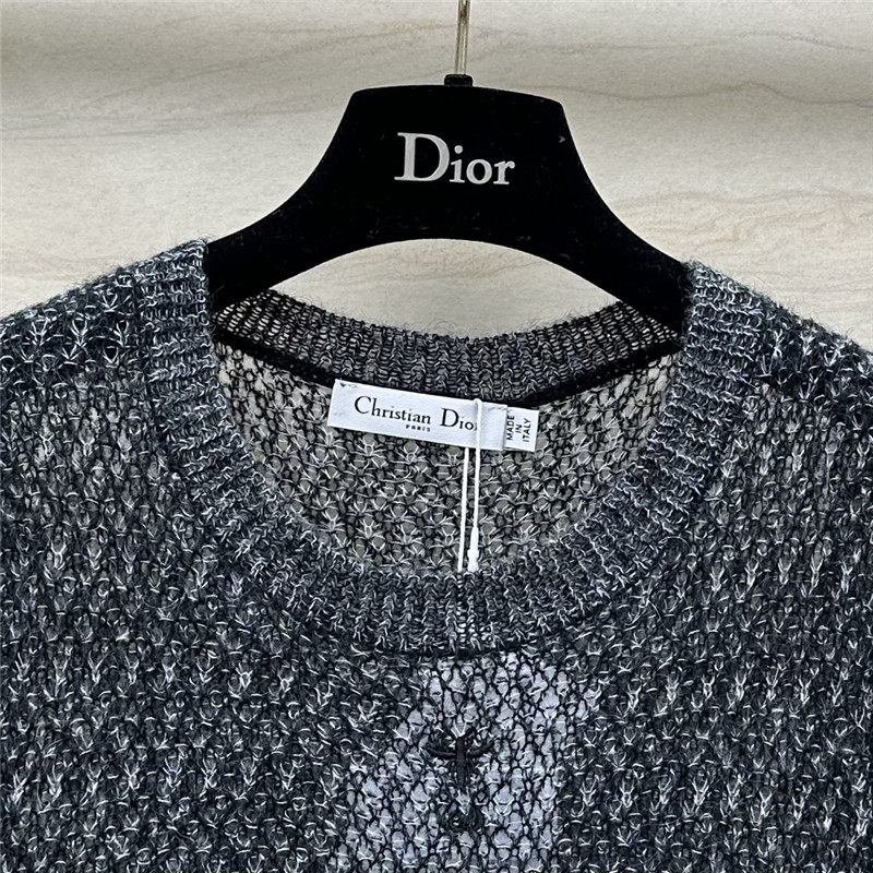 D10r mohair knitted small vest replica clothes