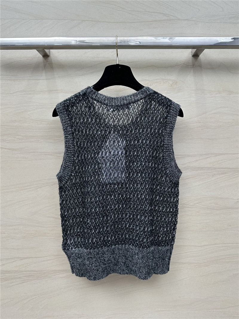 D10r mohair knitted small vest replica clothes