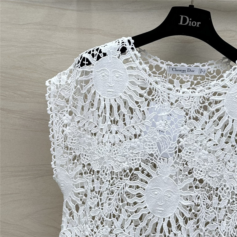 D10r crochet knitted vest top replica designer clothes