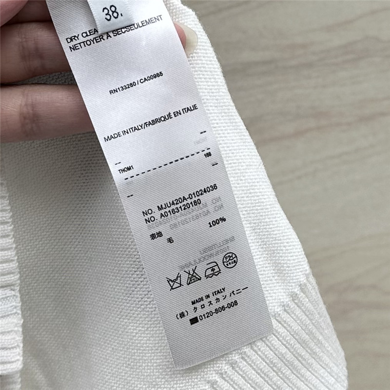 THOM BROWNe floral intarsia knitted vest replica clothing