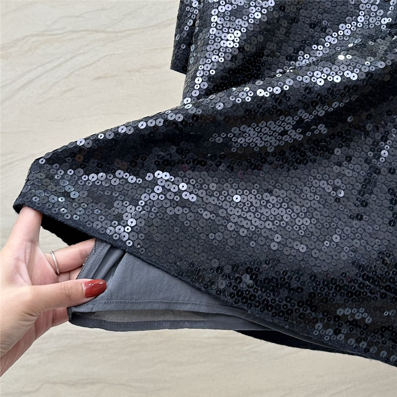 BC sequined silk wool polo top replica d&g clothing