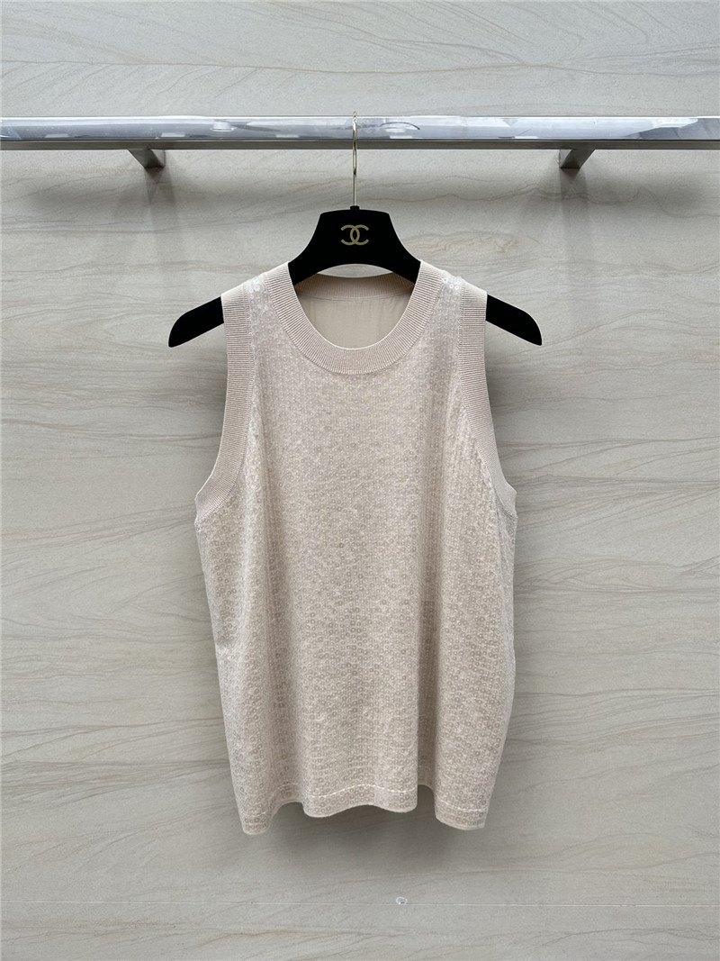 BC sequined silk vest top replica designer clothes