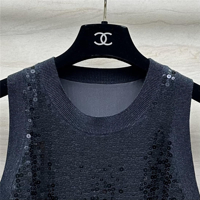 BC Black Sequin Tank Top