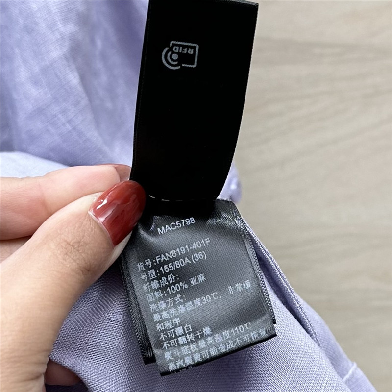 L0r0 P1ana puff sleeve linen top replica d&g clothing