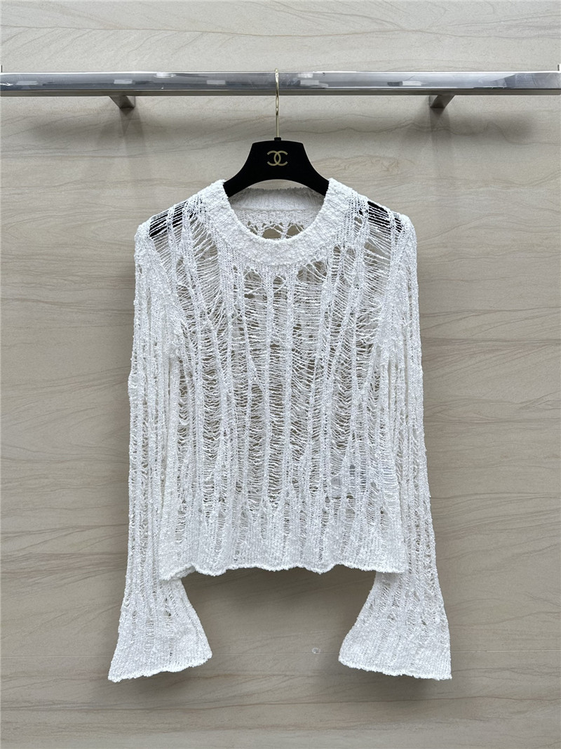 acne studios linen yarn hole crochet top replica clothes