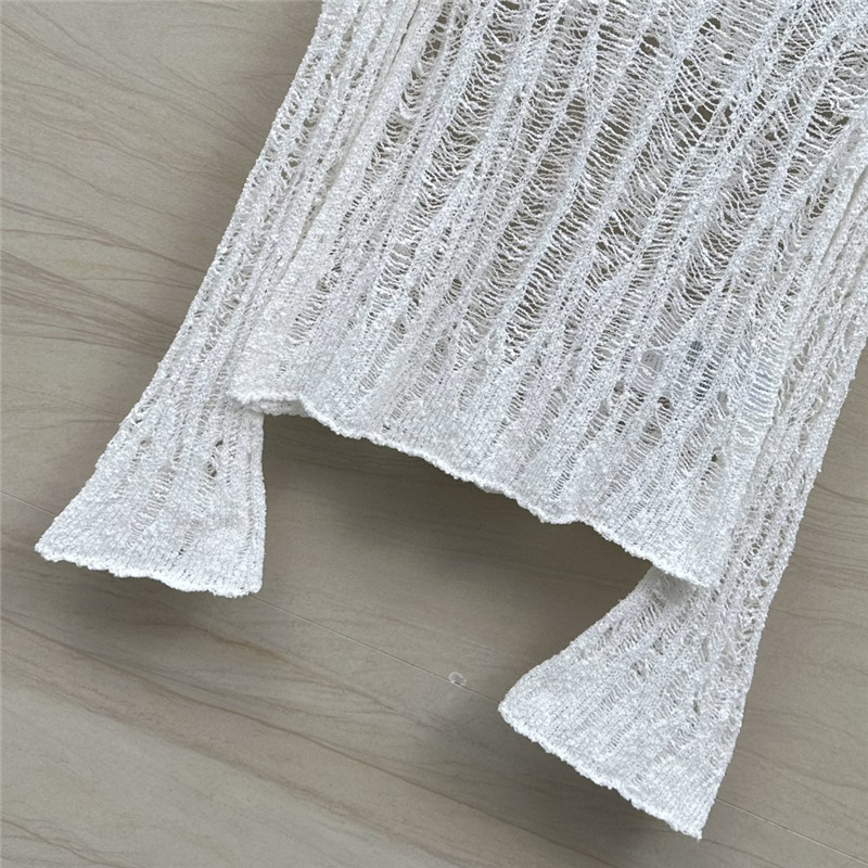 acne studios linen yarn hole crochet top replica clothes