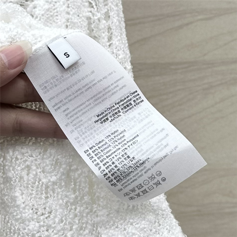 acne studios linen yarn hole crochet top replica clothes