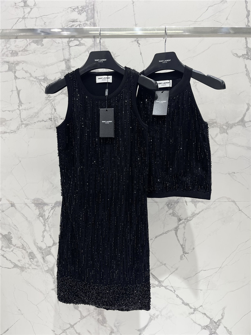 Y51 sleeveless knitted dress replica designer clothes