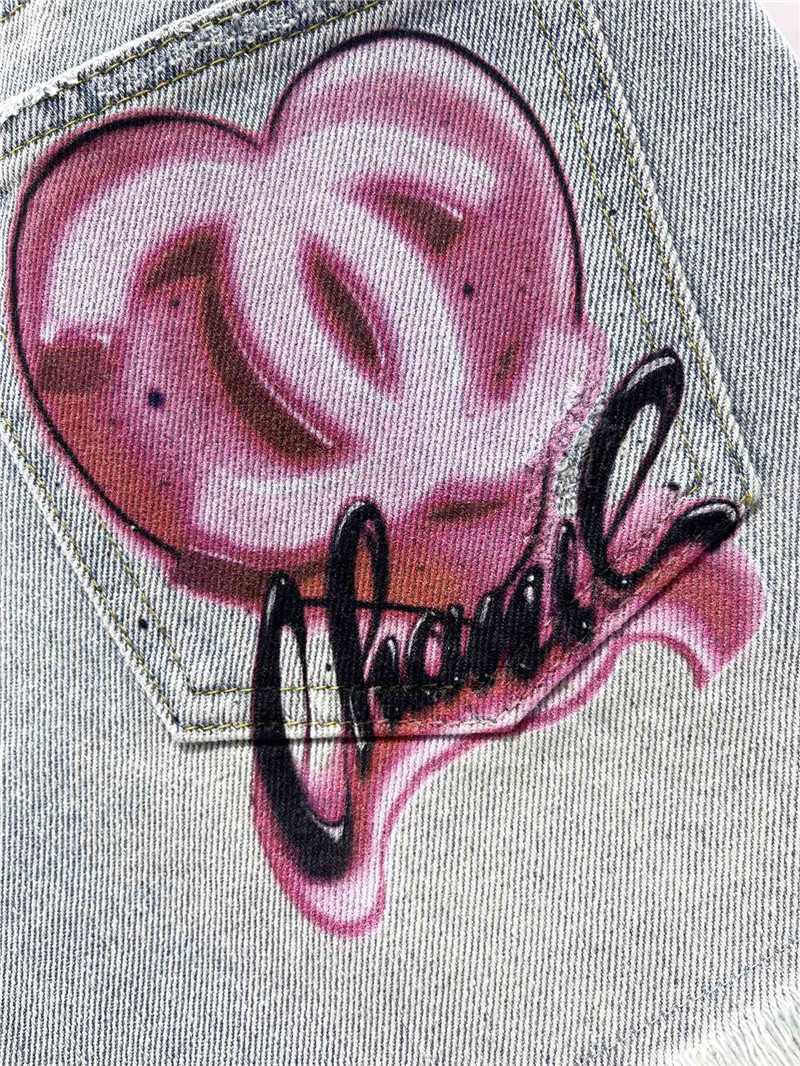 Ch**el heavy denim shorts replica d&g clothing