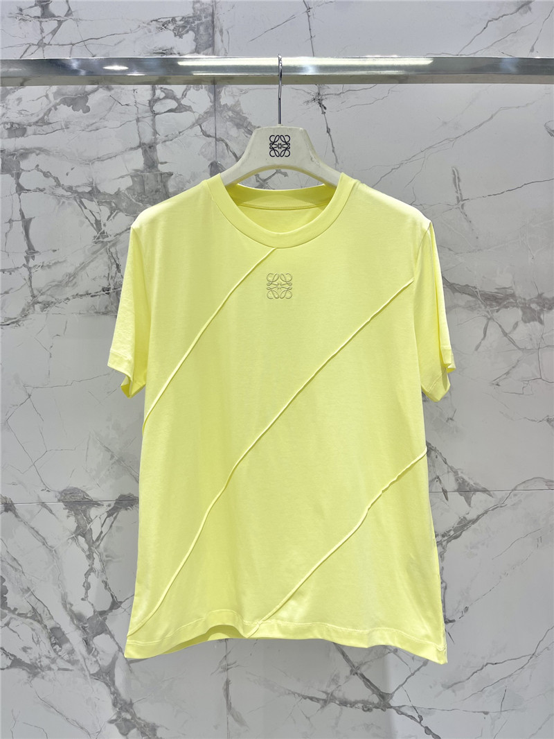 L0ew* new tencel round neck short sleeve replica designer clothes