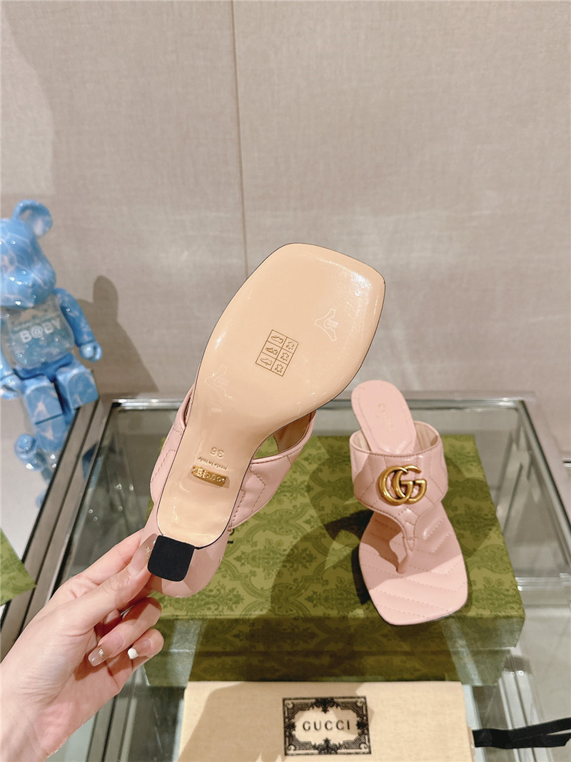 Gvc*1 gg 55mm matelassé mules beige