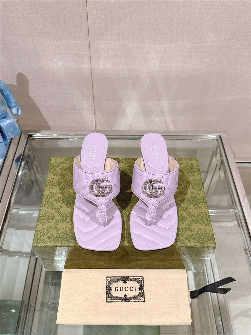 Gvc*1 gg 55mm matelassé mules purple