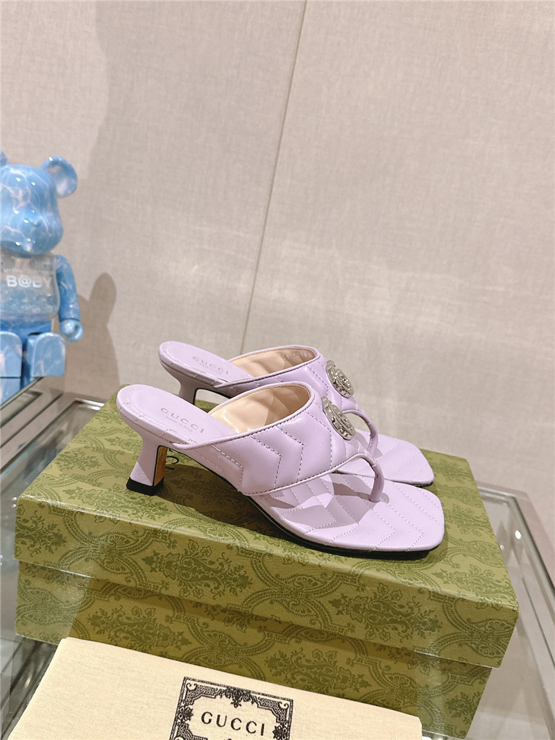 Gvc*1 gg 55mm matelassé mules purple
