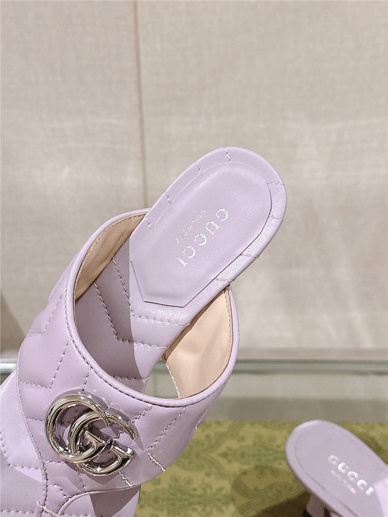 Gvc*1 gg 55mm matelassé mules purple
