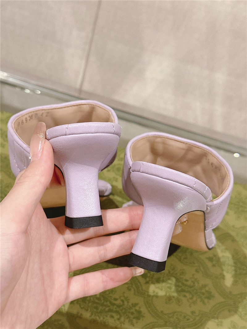 Gvc*1 gg 55mm matelassé mules purple