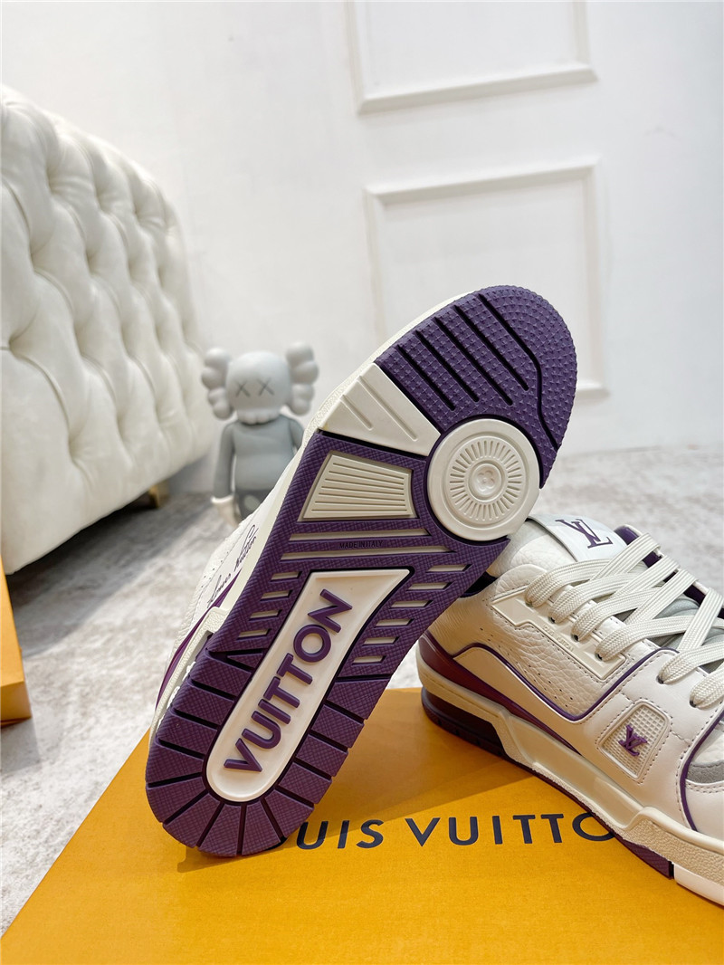 l0vis Vvtt0n white & purple sneakers for women