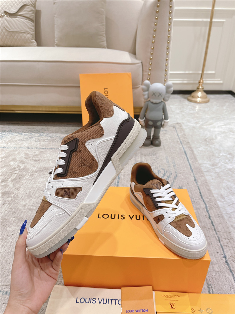 l0vis Vvtt0n white & brown sneakers for women