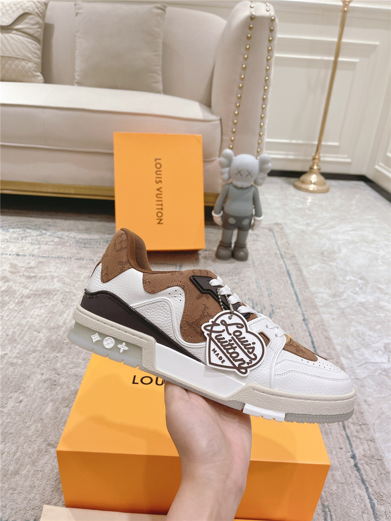 l0vis Vvtt0n white & brown sneakers for women