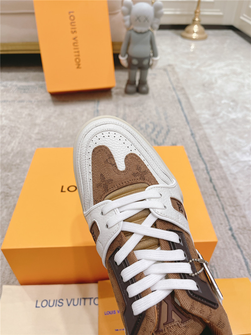 l0vis Vvtt0n white & brown sneakers for women