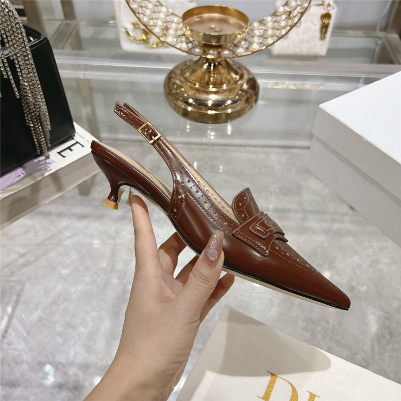 D10r boy slingback pumps brown