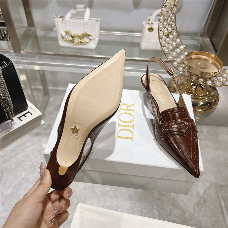 D10r boy slingback pumps brown