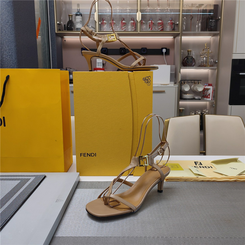 Fendi Ffold 55mm Leather Sandals