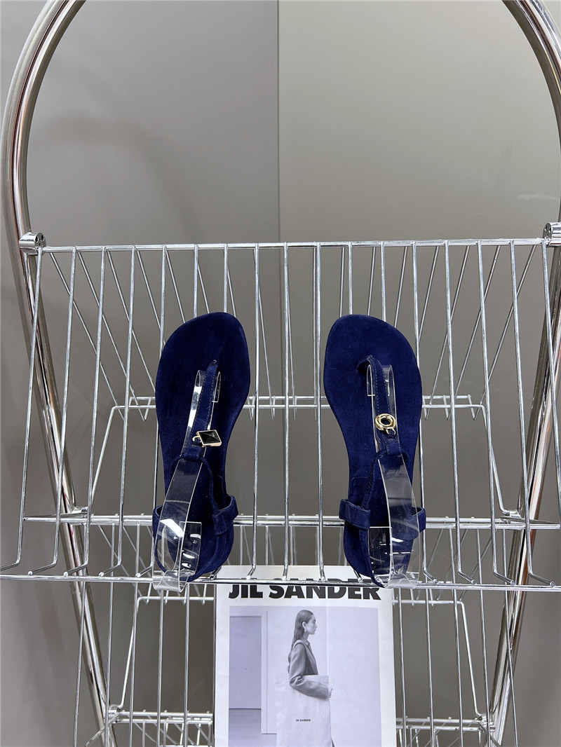 L0r0 P1ana mindil embellished suede sandals in blue