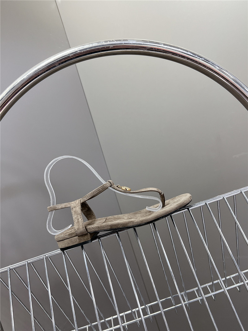 L0r0 P1ana mindil embellished suede sandals gray