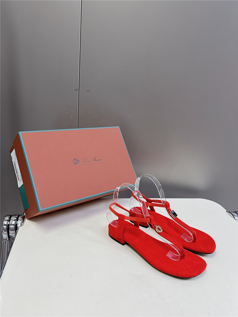 L0r0 P1ana mindil embellished suede sandals