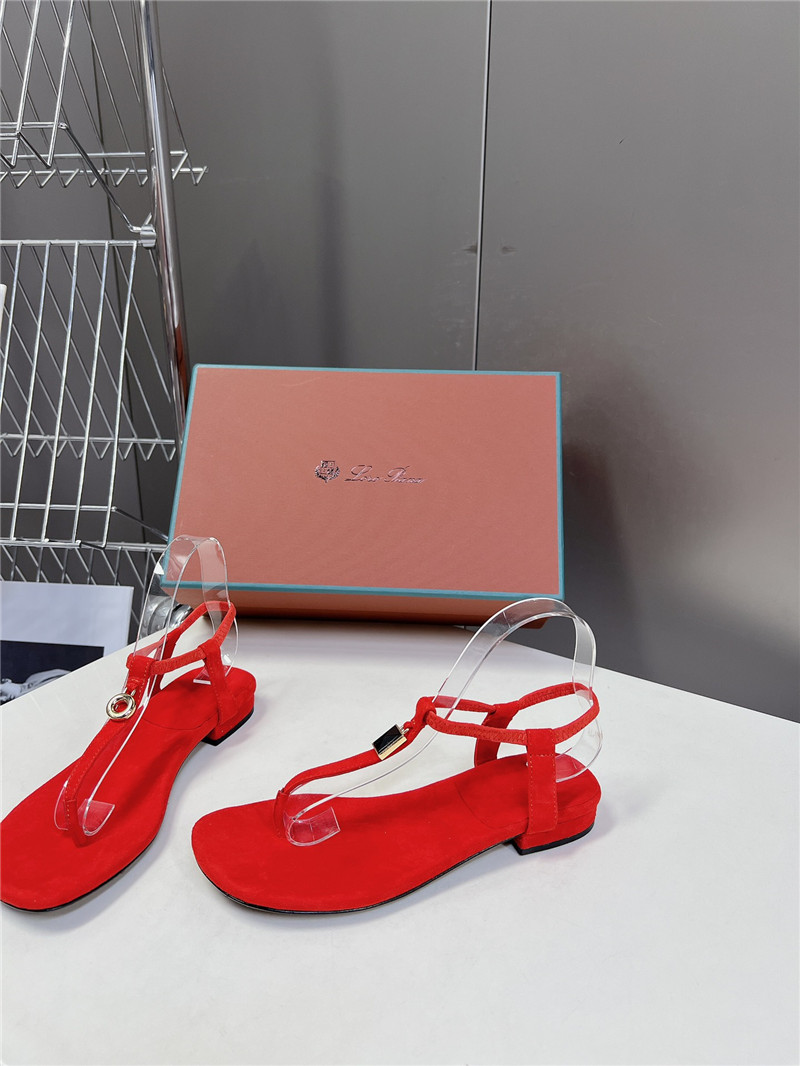 L0r0 P1ana mindil embellished suede sandals