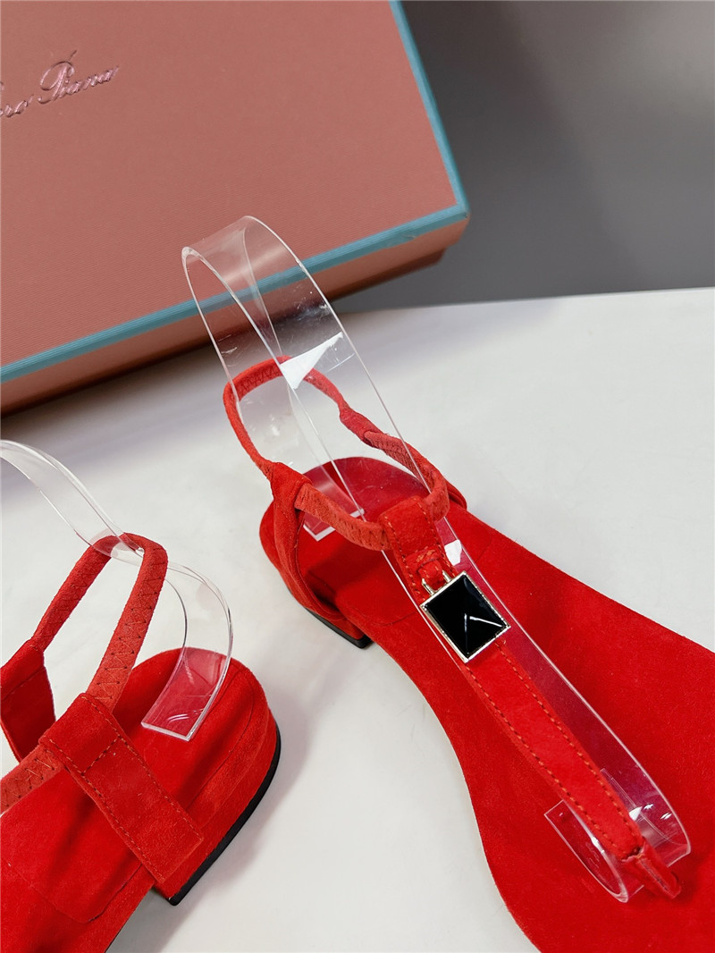 L0r0 P1ana mindil embellished suede sandals