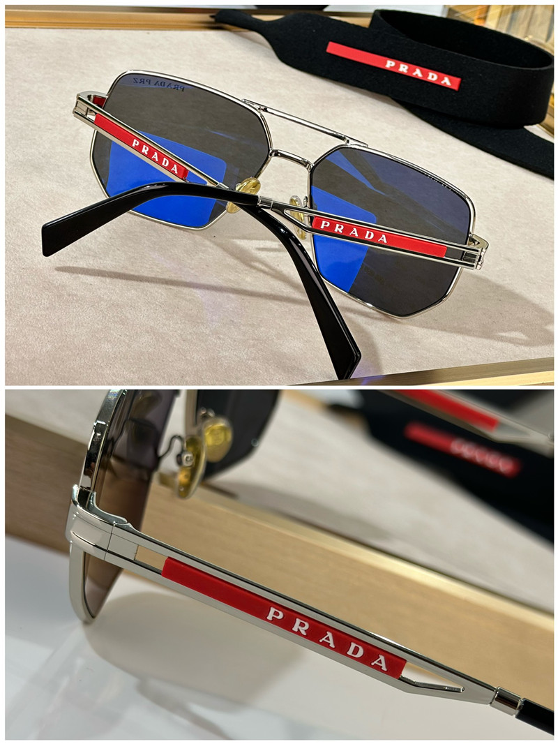 Pra*a classic red silicone logo series sunglasses