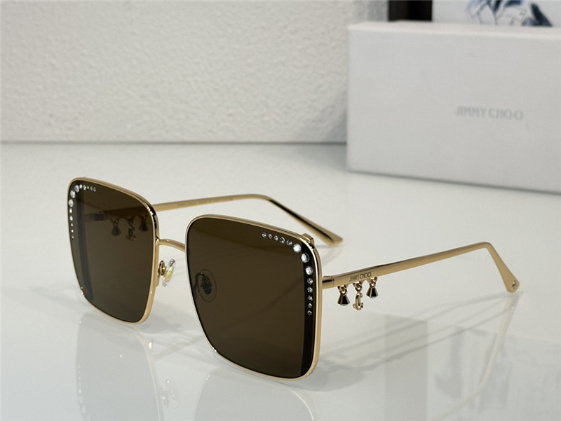 j1m*y ch00 square D1am0nd pendant sunglasses