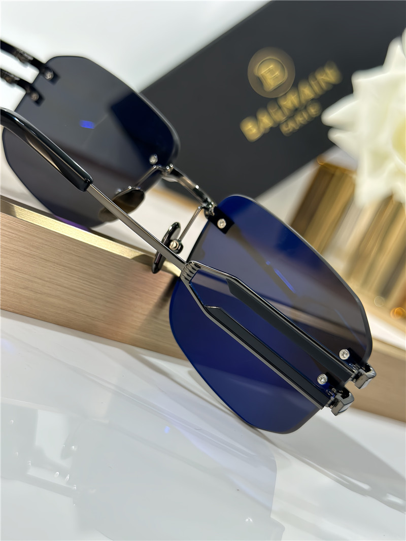 Balmain rimless square sunglasses