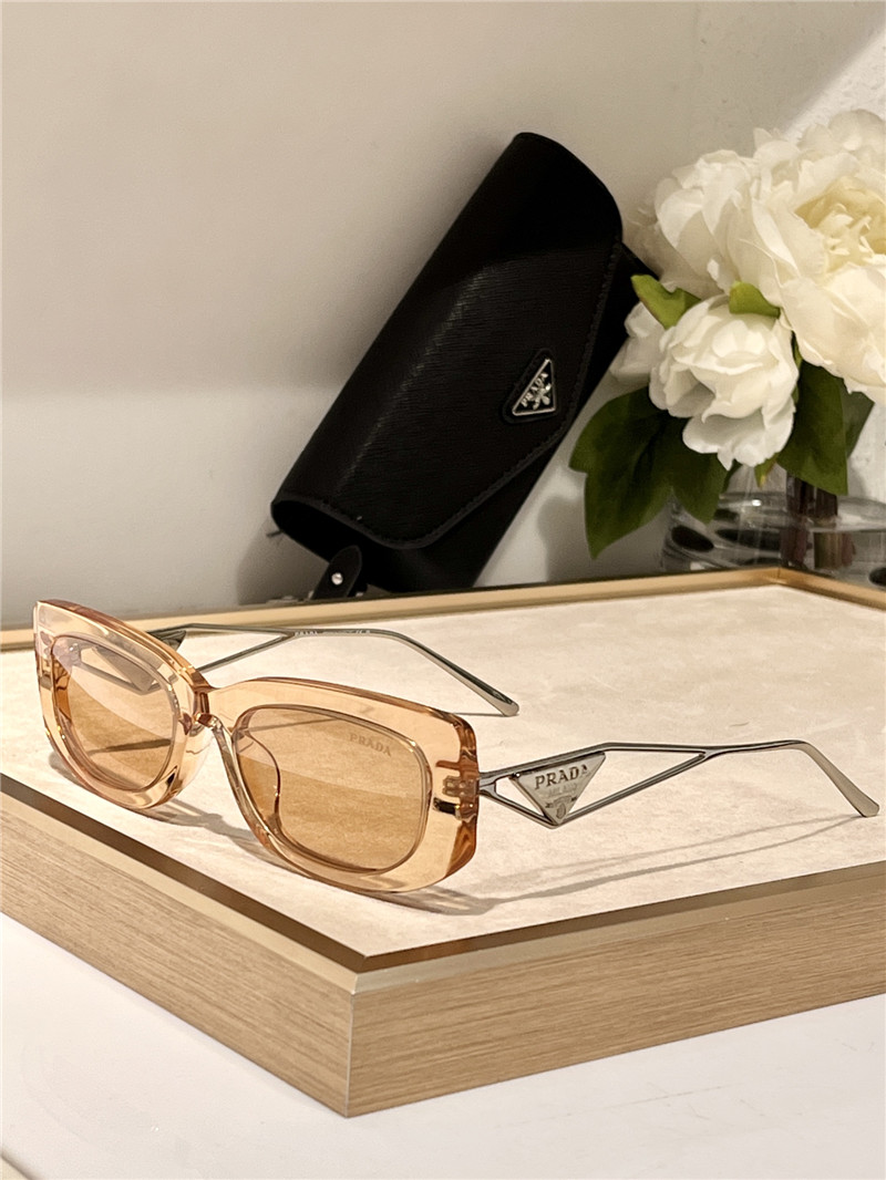 Pra*a triangle logo sunglasses