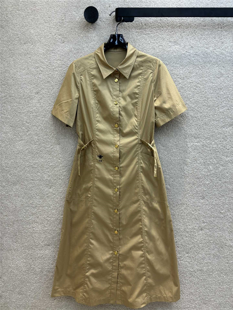 D10r short sleeve button dress replica clothes