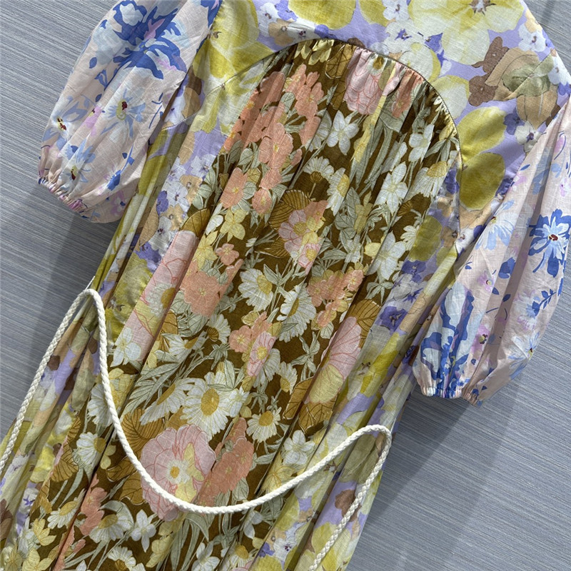 zimm palace style puff sleeve dress replica d&g clothing