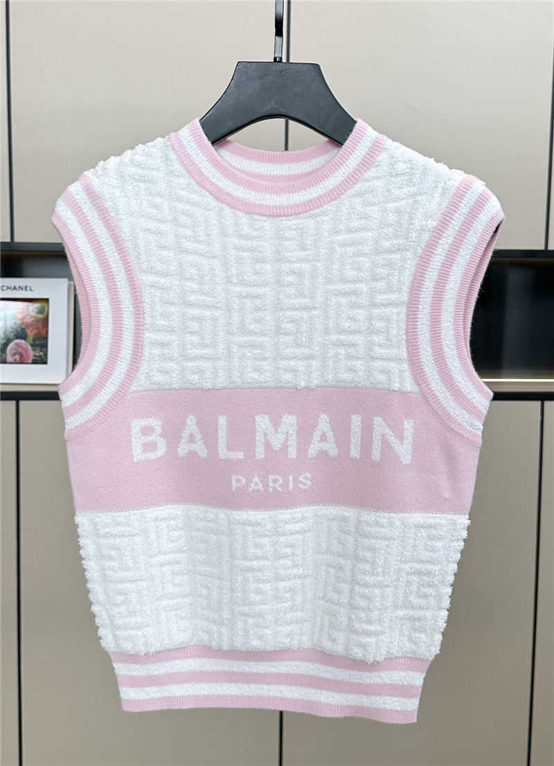 Balmain new monogram vest replica clothing sites