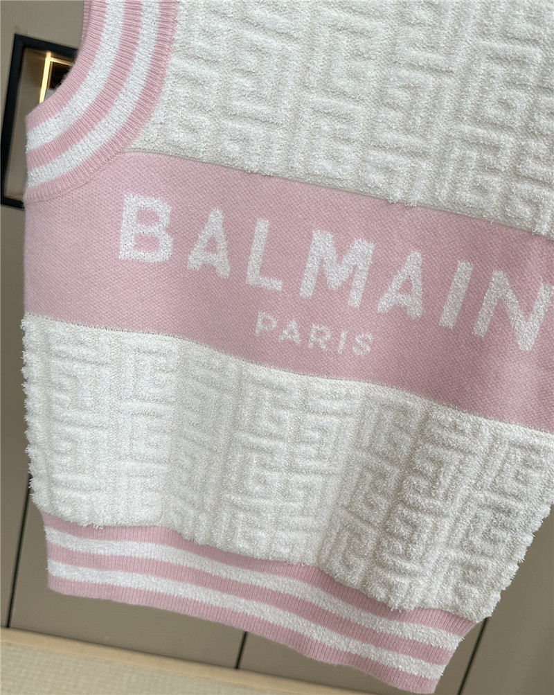 Balmain new monogram vest replica clothing sites