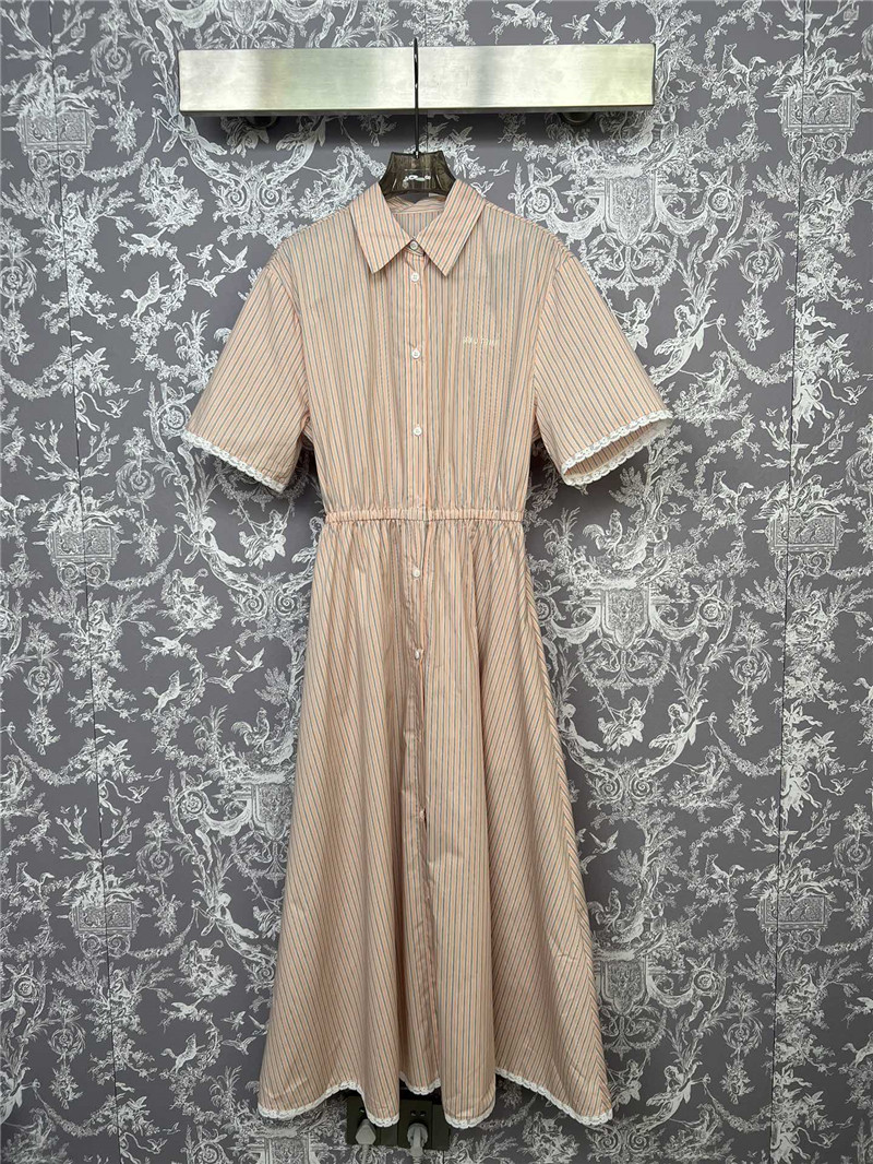 M1um1u new short-sleeved dress replicas clothes