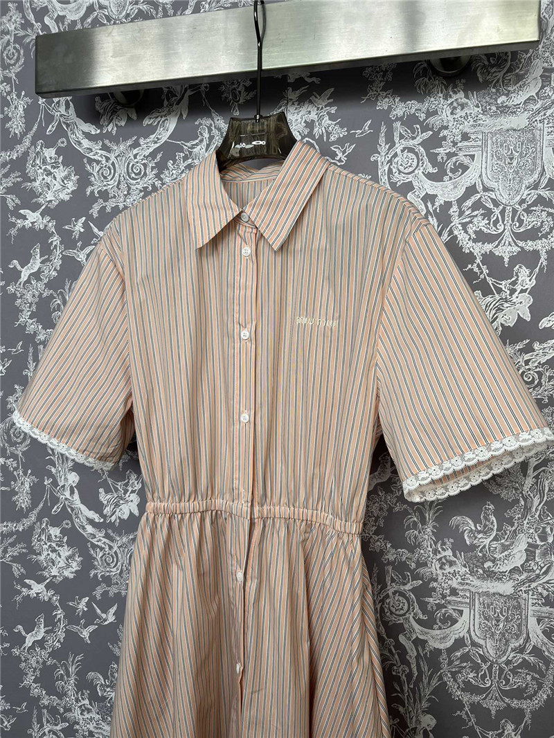M1um1u new short-sleeved dress replicas clothes
