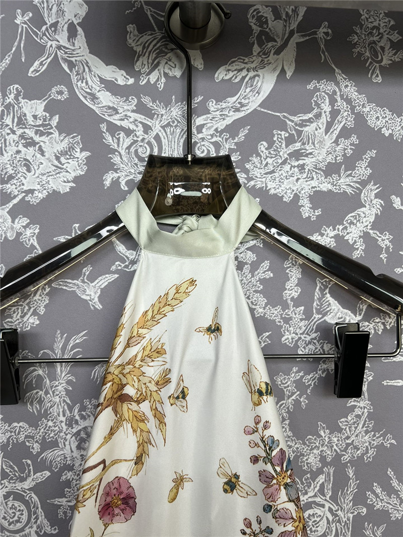 D10r halterneck silk top replica designer cloth