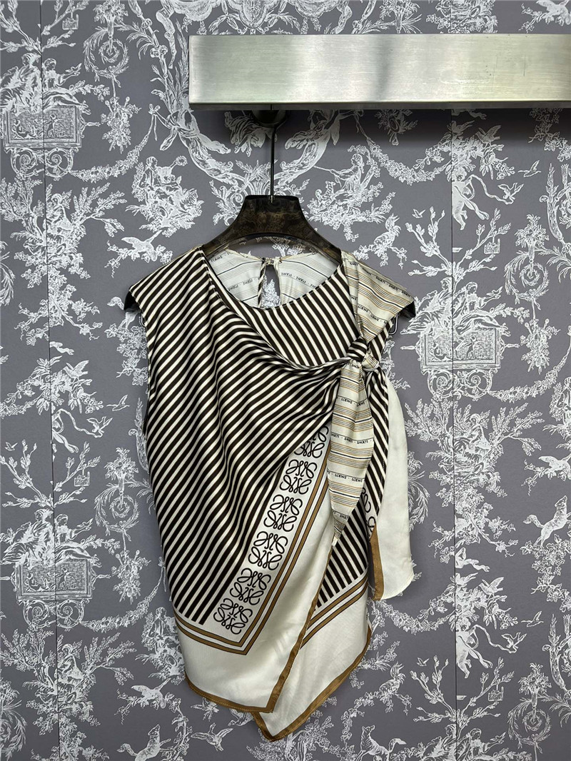 loewe new silk sleeveless top replica clothing sites