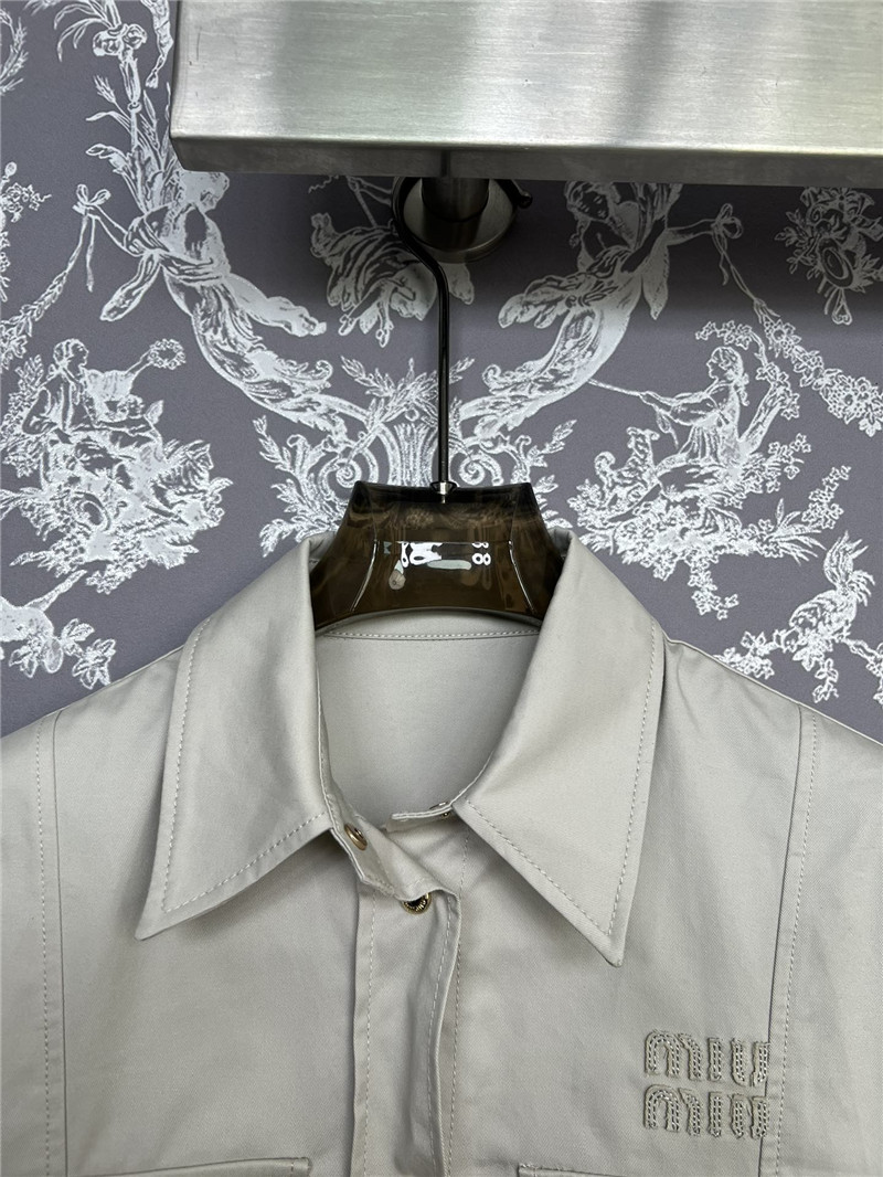 M1um1u new short-sleeved shirt and skirt suit replica clothing sites