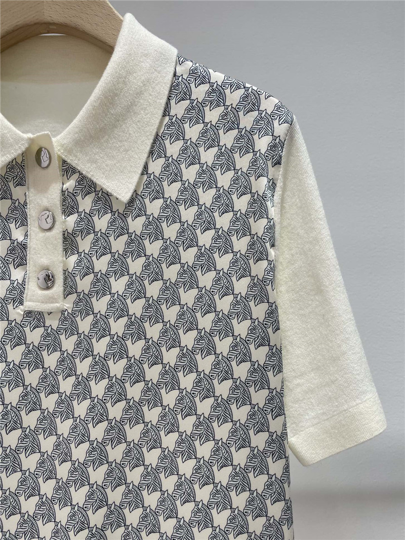 H**me5 polo collar top replica designer clothes