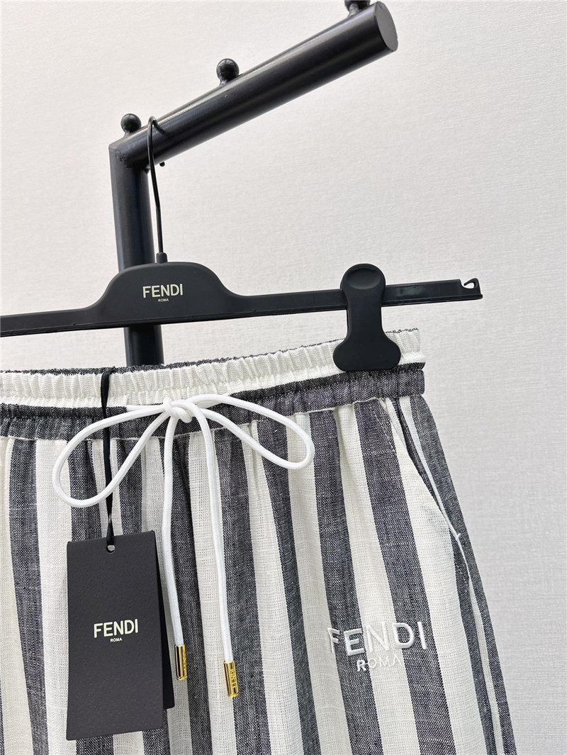 F**di striped straight pants cheap replica designer clothes