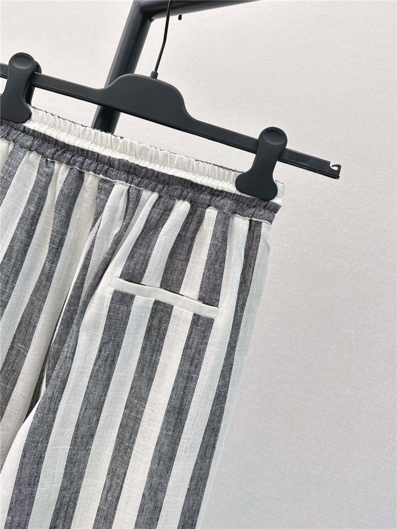 F**di striped straight pants cheap replica designer clothes